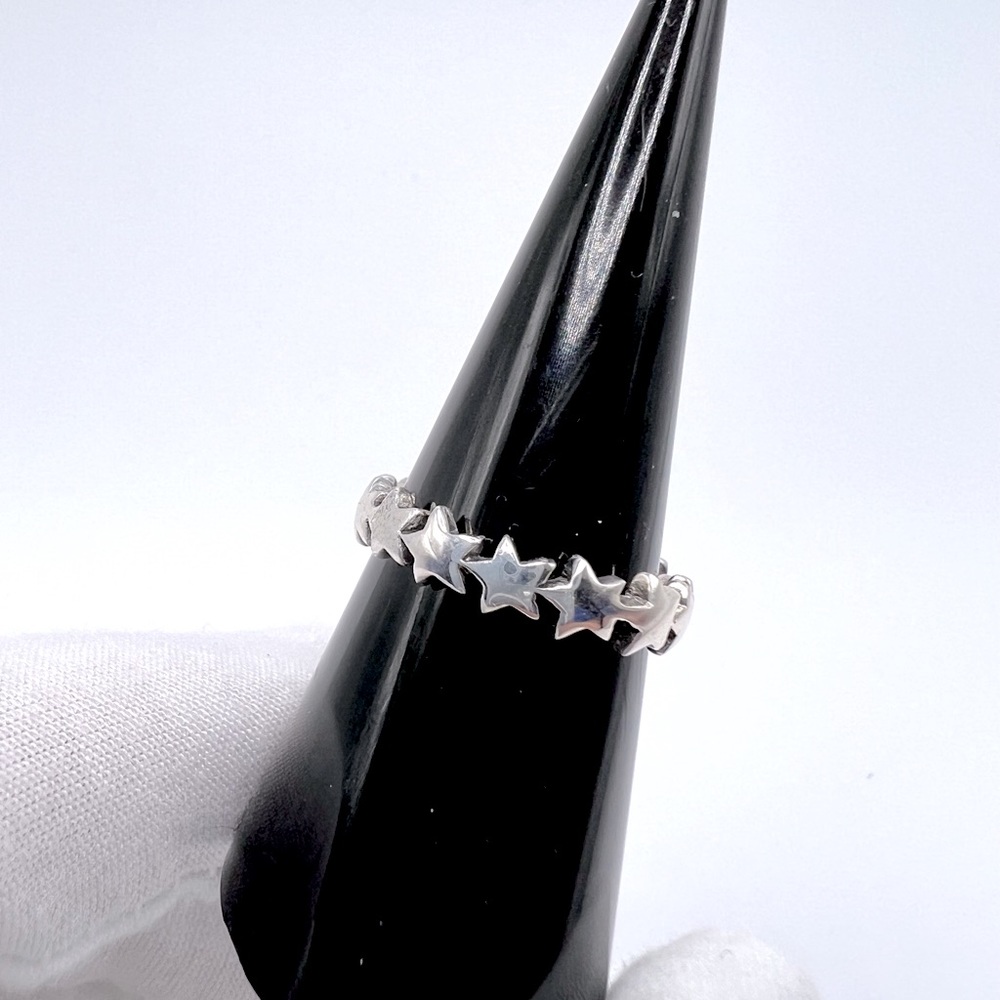 Sale $15 Firm! Sterling Silver Star Band Ring - Picture 3 of 15